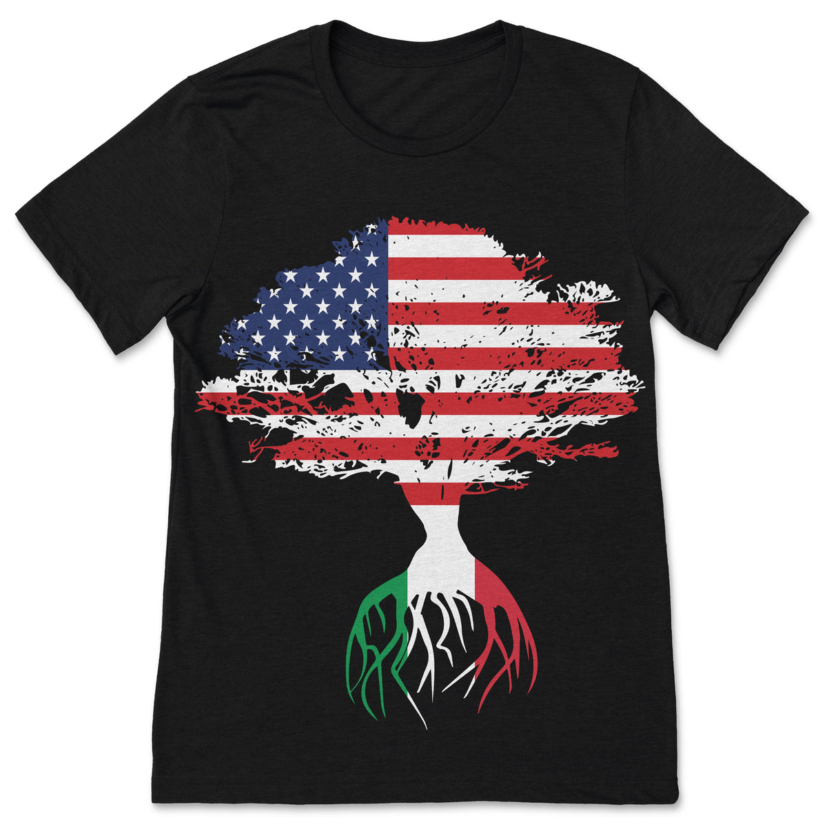 American Flag Italian Roots Of Italy Patriotic T-Shirt product image 1