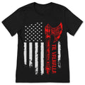 American Viking Axe Flag T-Shirt, Til Valhalla Shirt, Norse product image 1