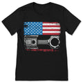 American Flag Patriotic Cars T-Shirt, Car Mechanic product image 1