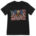 American Flag Patriotic Eagle Vintage T-Shirt , USA Pride product image 1