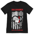 American Flag Patriotic Groomer Cute Dogs T-Shirt, Groomers product image 1