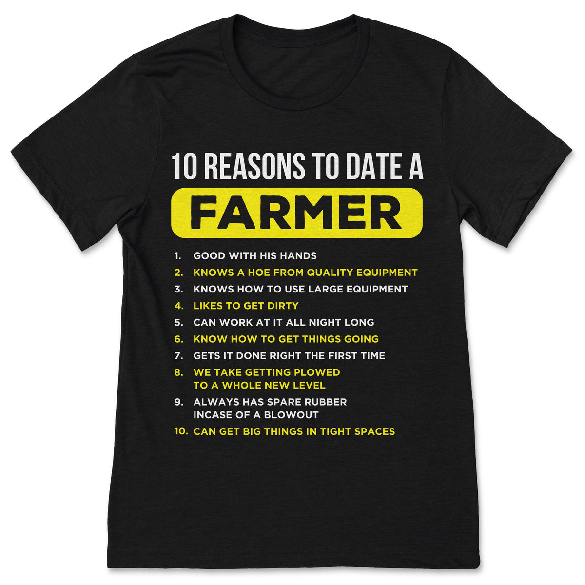 10 Reasons Date A Farmer Shirt, Funny Farm Life Tee product image 1