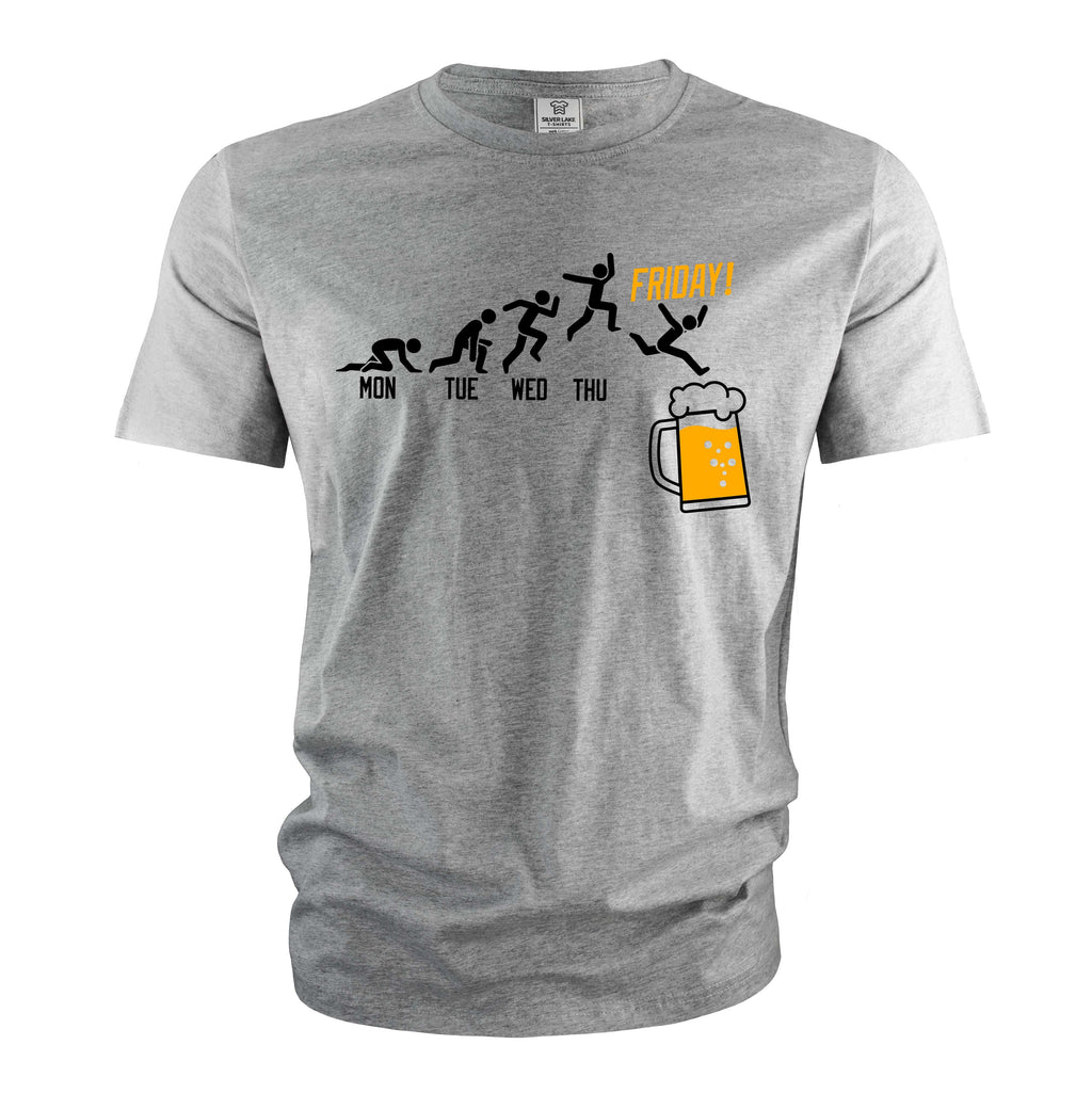 Men's Funny Drinking pub T-shirt Weekend days Friday bar product image 5