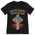 Love Of Country Faith In God T-Shirt Patriotic Christian product image 1