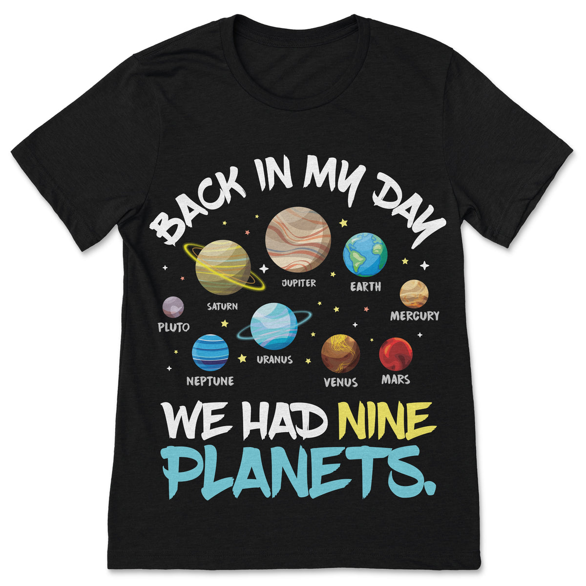 Solar System Dwarf Planets Astronomy Astronaut T-Shirt product image 1