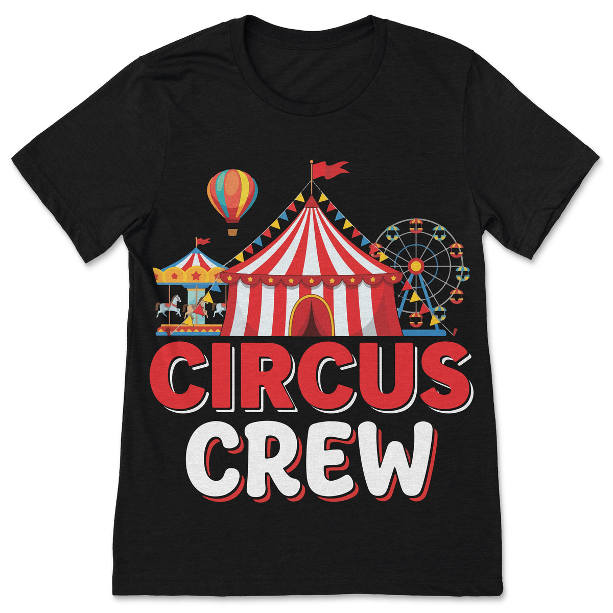 Circus Crew T-Shirt Vintage Carnival Squad Big Top product image 1