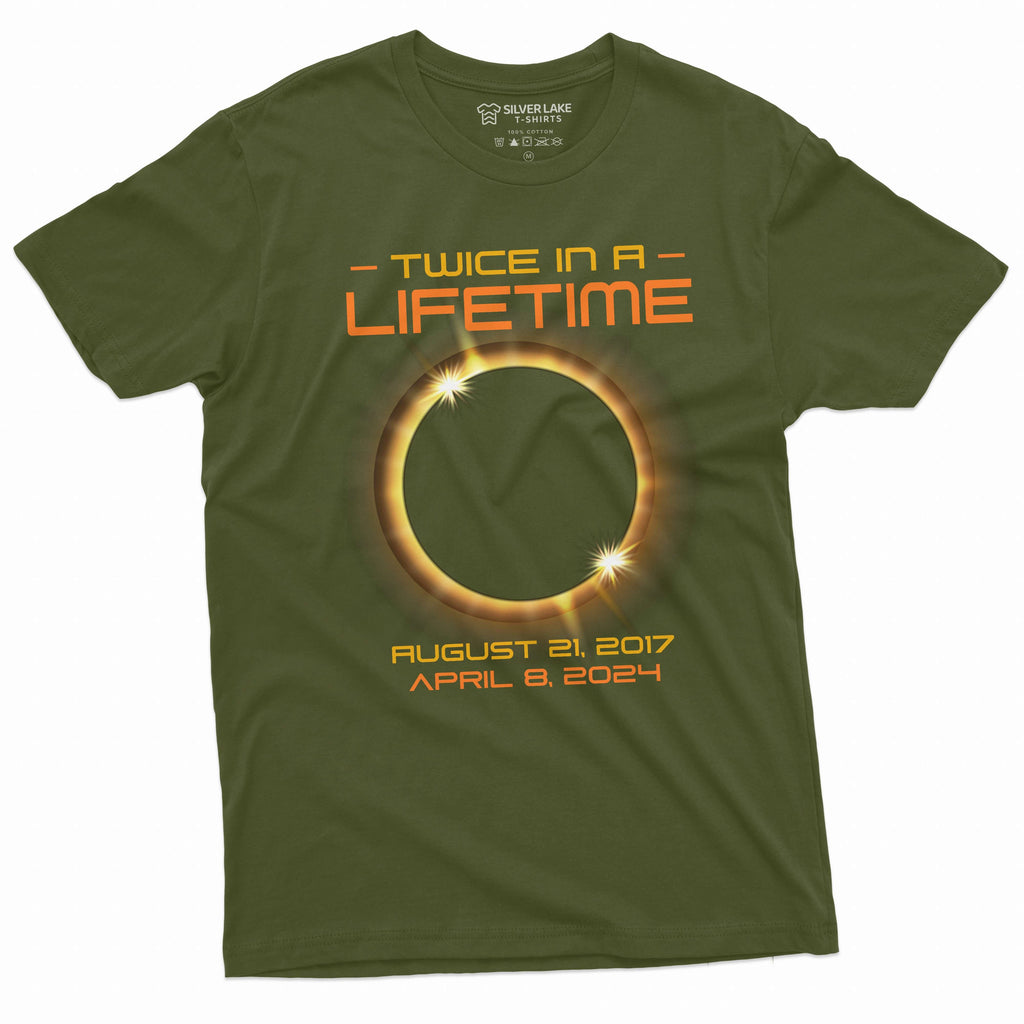 solar eclipse T-shirt Twice in a lifetime total of April 8 product image 4