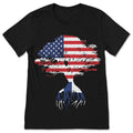 American Flag Finnish Roots Finland T-Shirt, Finnishs product image 1
