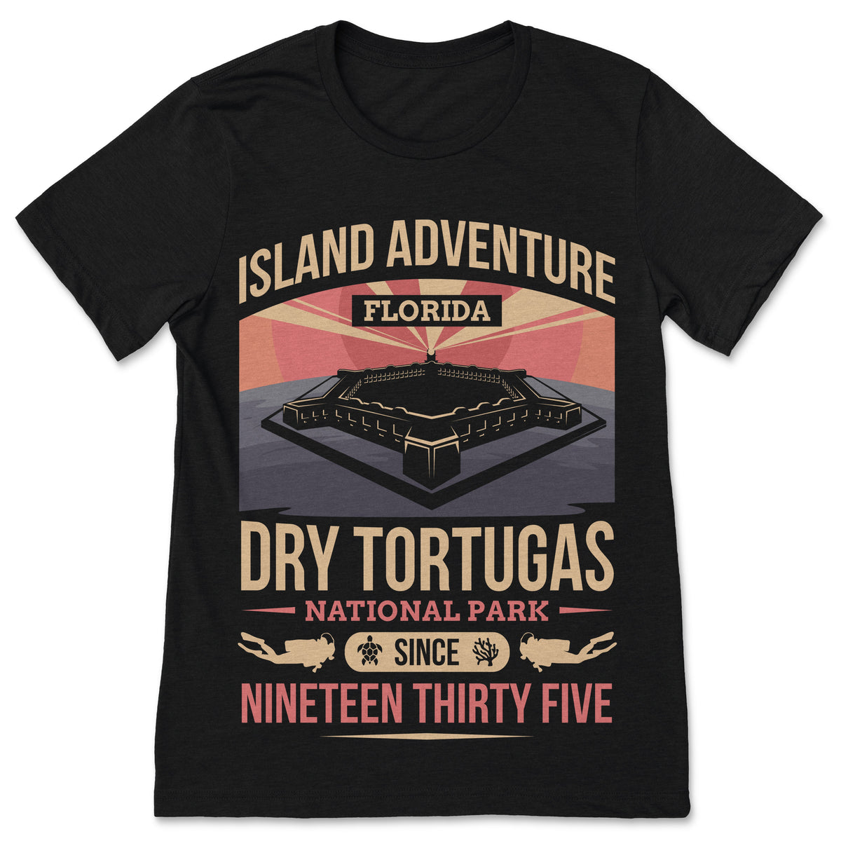 Dry Tortugas Island National Park US Vintage T-Shirt, USA product image 1