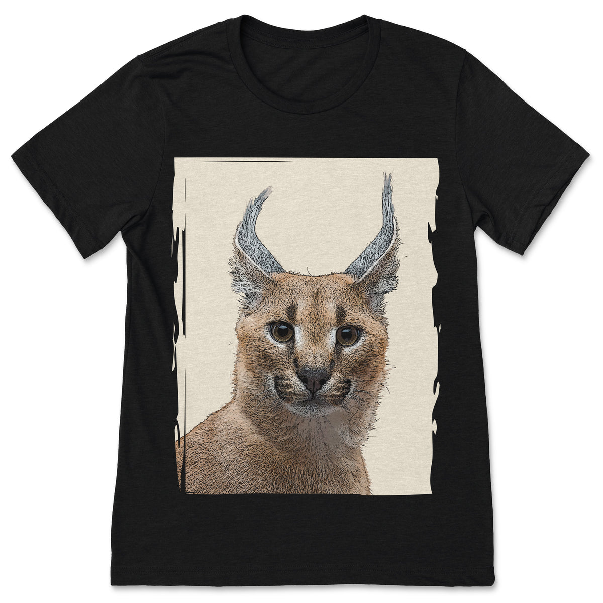 Big Floppa Meme Cat Caracal T-Shirt, Cool Funny Cats product image 1