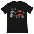 Anatomy Of A Pew Funny Weapon Gun Bullet Proof T-Shirt product image 1