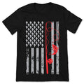 American Flag Vintage Fishing T-Shirt, Funny Fisherman tee product image 1