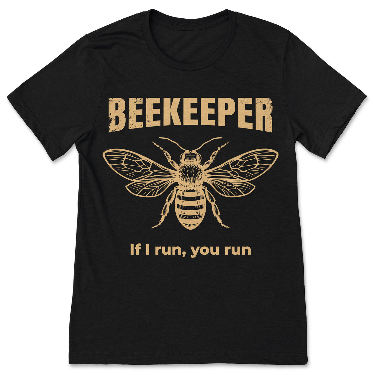 Beekeeper If I Run You Funny T-Shirt, Beekeeping Humor Tee product image 1
