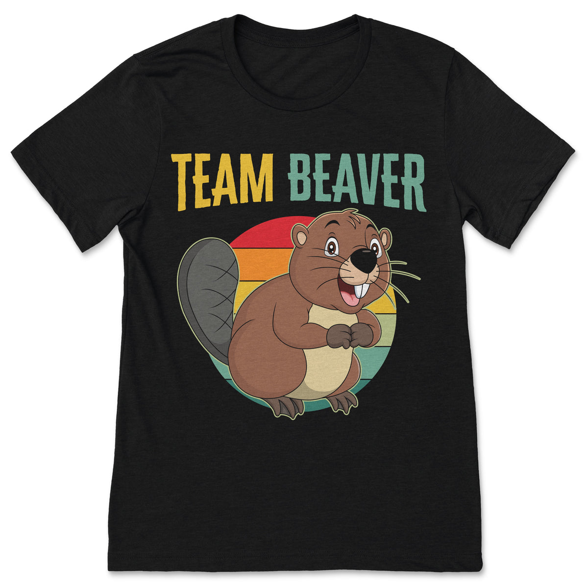 Beaver Vintage Retro T-Shirt, Beavers Lover Gifts, Cute product image 1