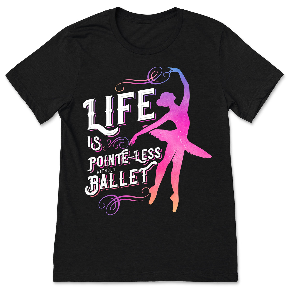 Ballerina Girl T-Shirt, Gift Tee For Love Ballet Girls product image 1