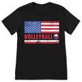 American Flag USA US Volleyball Ball Player Gifts T-Shirt product image 1