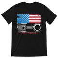 American Flag Patriotic Cars T-Shirt, Car Mechanic product image 1