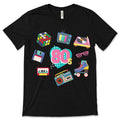 80s Old School Vibes Funny Cassette T-Shirt, Vintage Retro product image 1