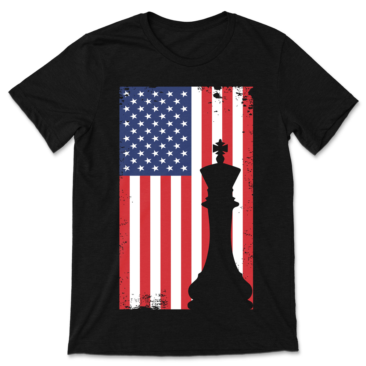 American Flag Vintage Chess T-Shirt, Shirt, Game Playing product image 1