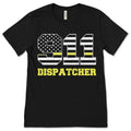 911 Dispatcher Thin Yellow Line Dispatch Funny T-Shirt product image 1