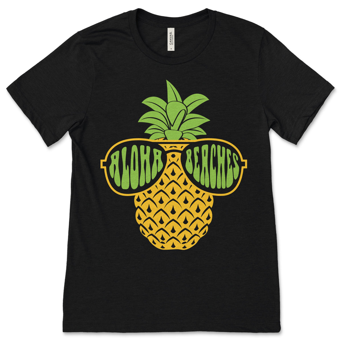 Aloha Beaches Pineapple Sunglasses Hawaii Hawaiian T-Shirt product image 1