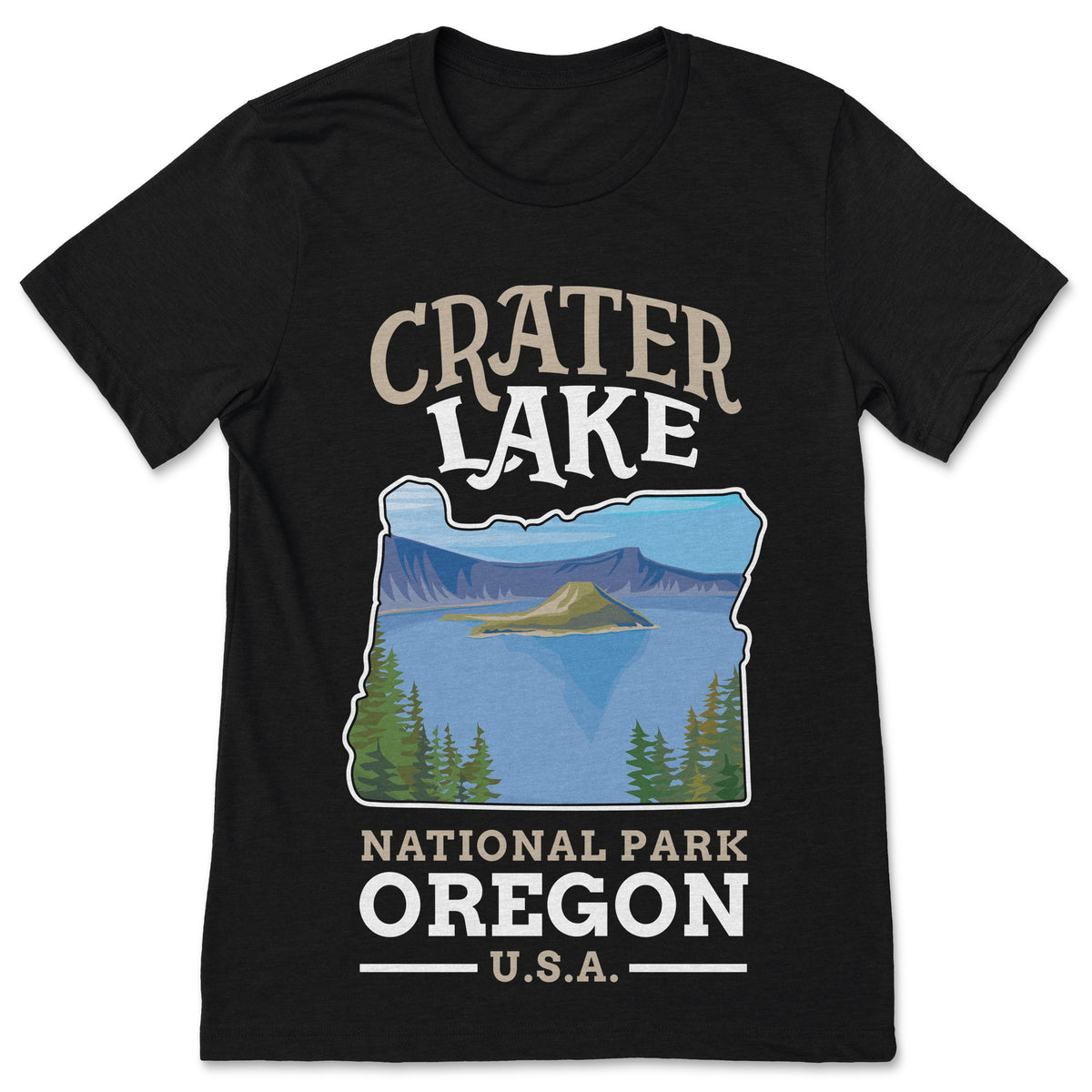 Crater Lake National Park US Oregon Vintage T-Shirt, USA product image 1