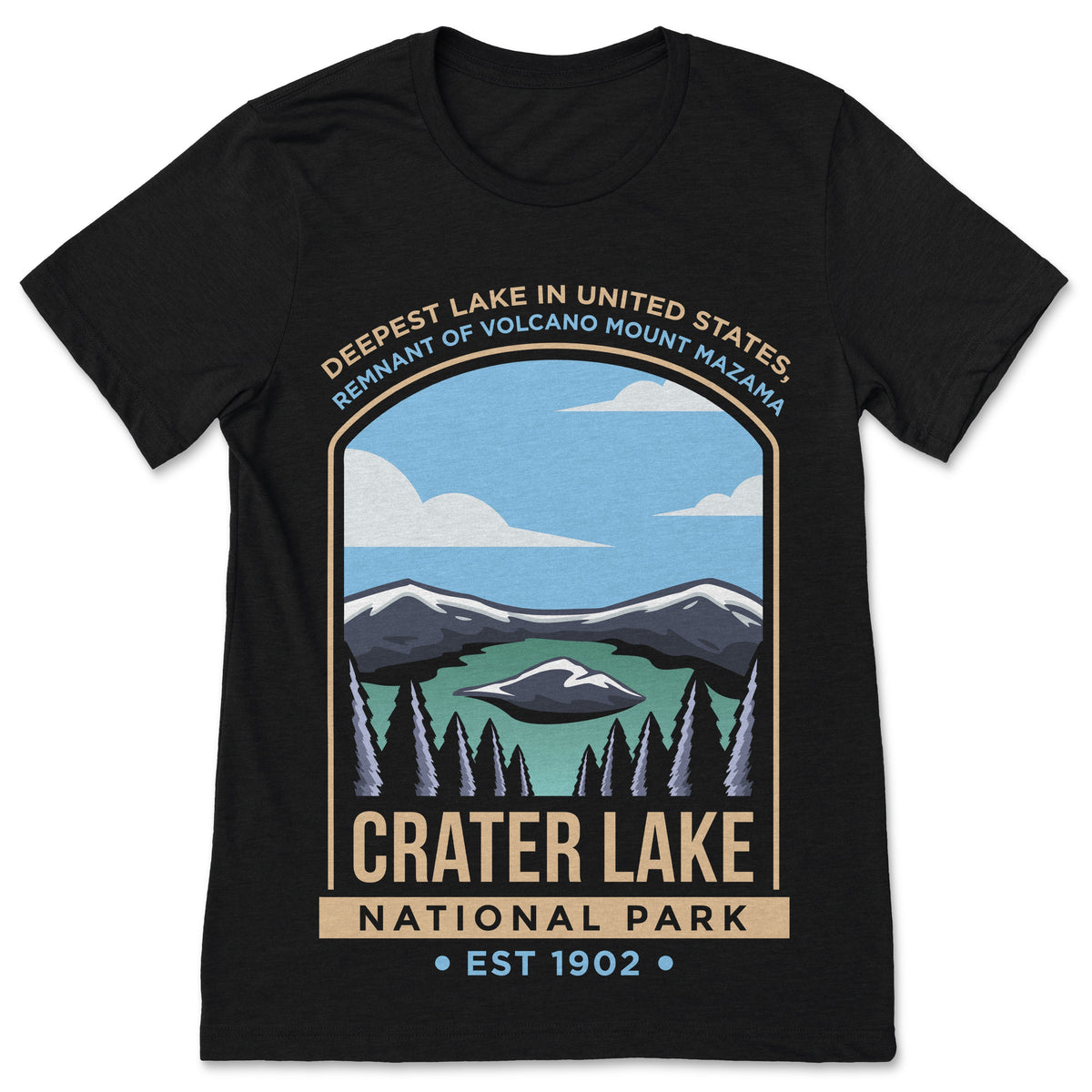 Crater Lake National Park US Vintage T-Shirt, USA Oregon product image 1