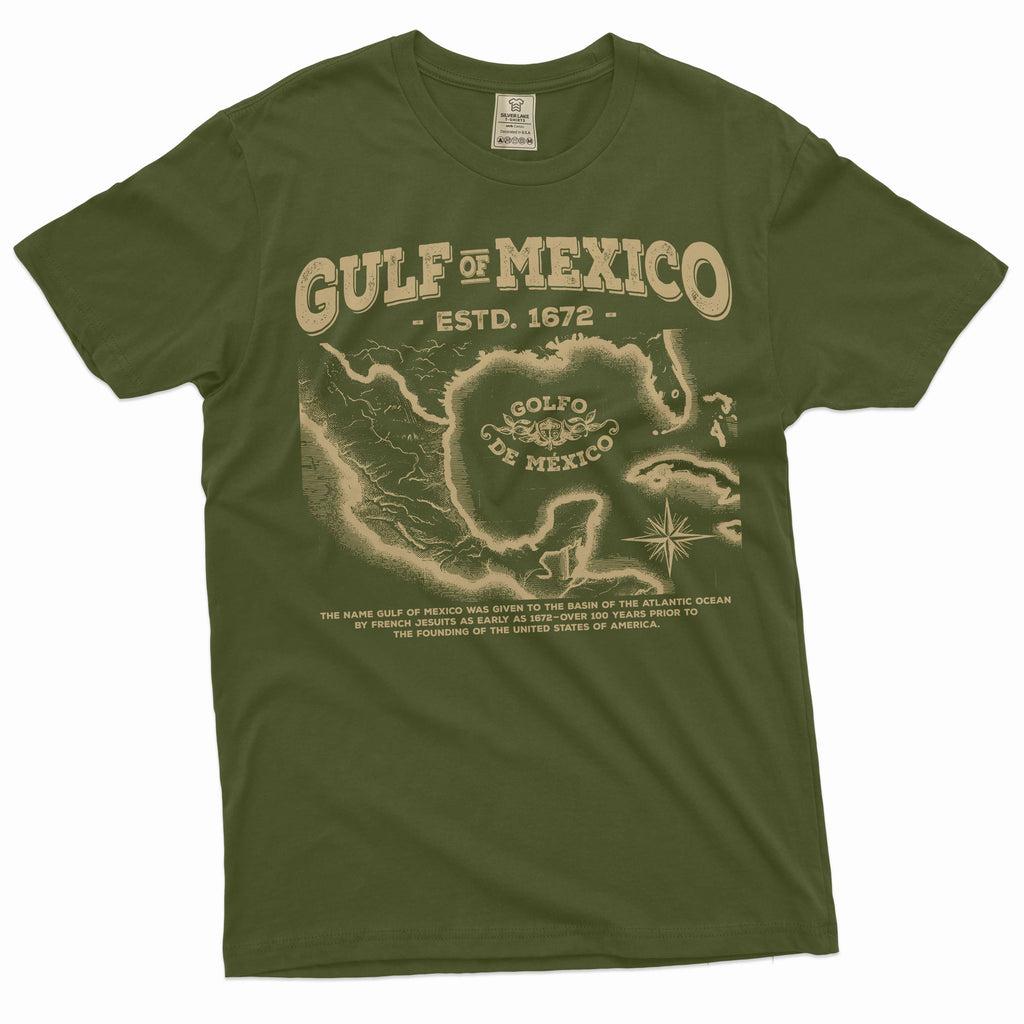 Gulf of Mexico T-shirt origin of of history men's tee shirt product image 4