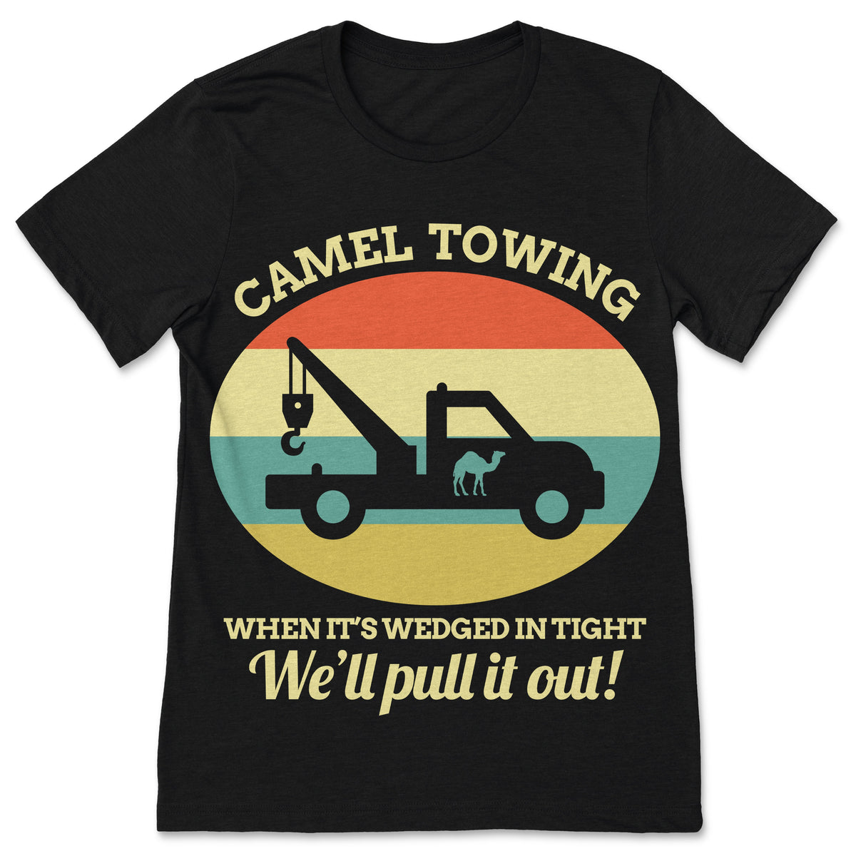 Camel Towing Inappropriate Humor Adult T-shirt, Funny Toe product image 1