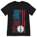 Banjo American Vintage Flag T-Shirt Patriotic Bluegrass product image 1