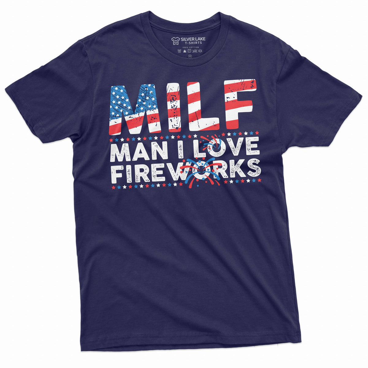 Men's funny fireworks T-shirt 4th of July Patriotic US product image 3