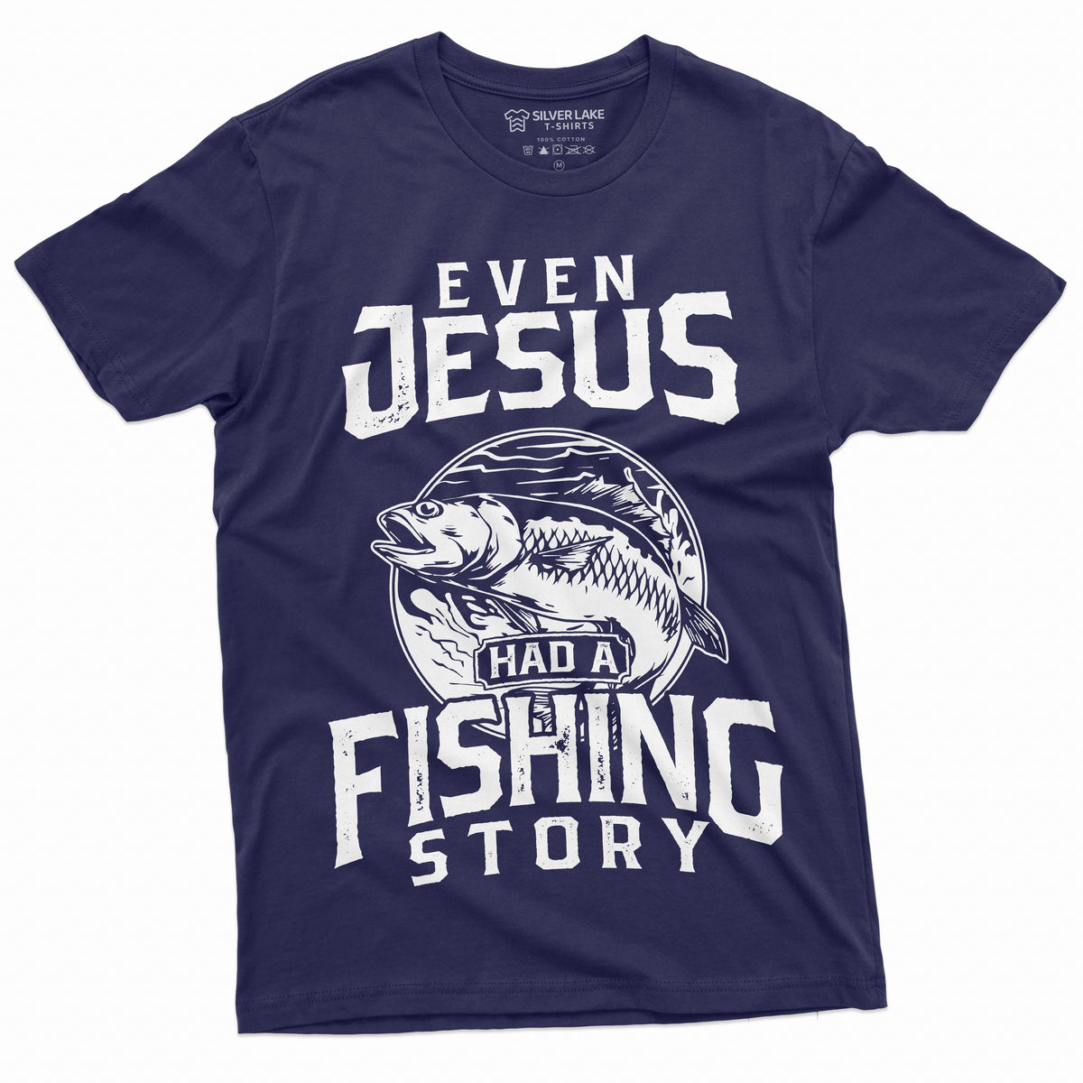 Men's Fishing Story T-shirt Jesus Funny Shirt Fisherman product image 9