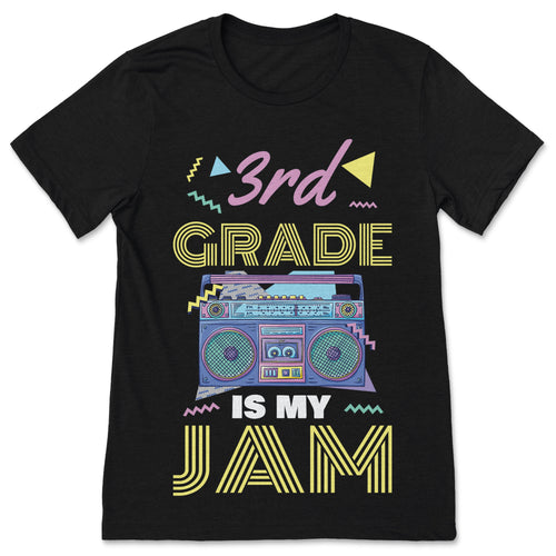 3rd Grade Is My Jam Three Vintage 80s Boombox Teacher product image 1