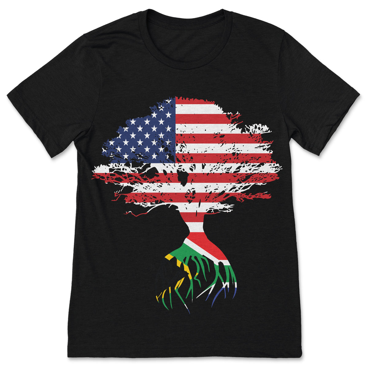 American Flag South African Roots Africa Patriotic Heritage product image 1