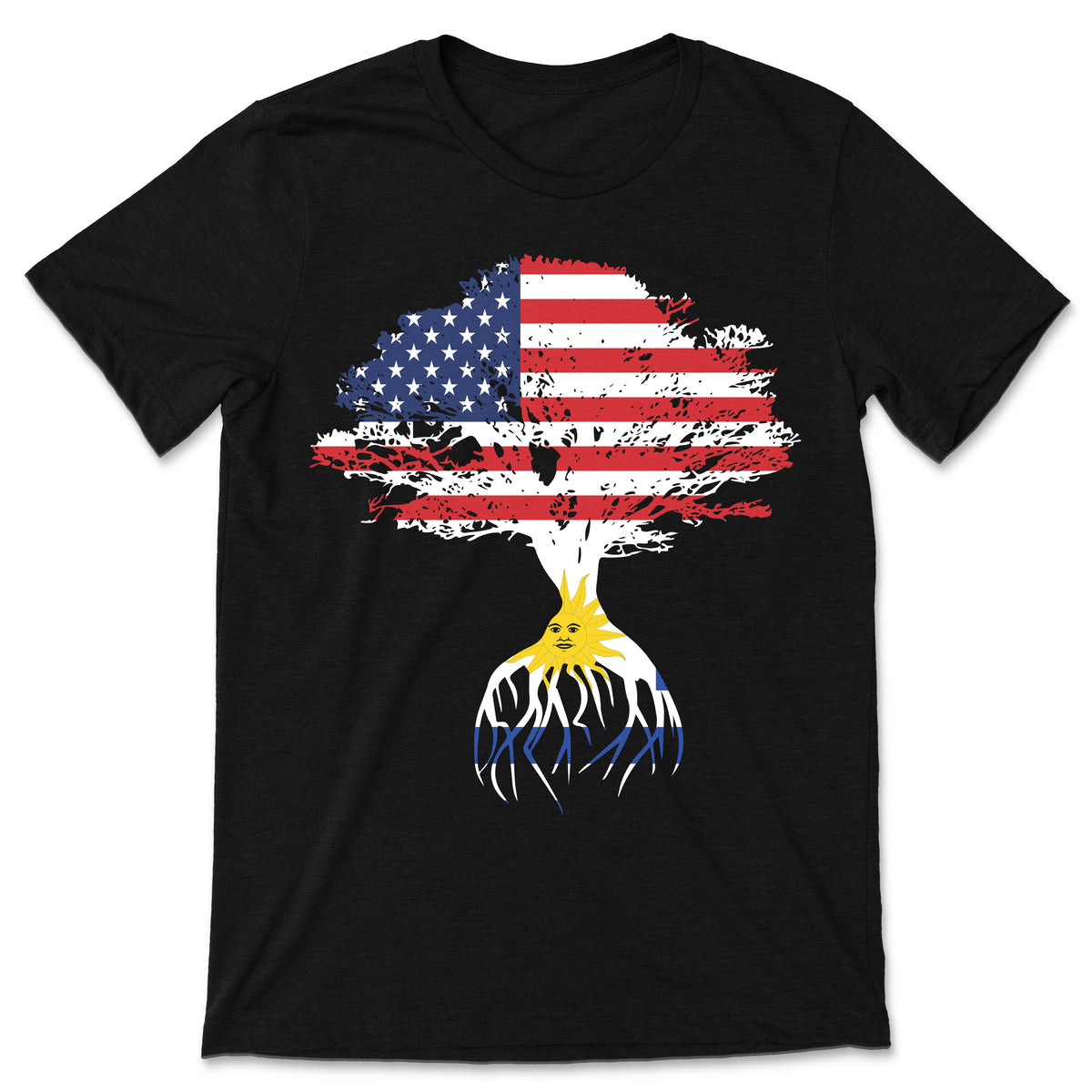 American Flag Uruguayan Roots Uruguay T-Shirt, Uruguayans product image 1