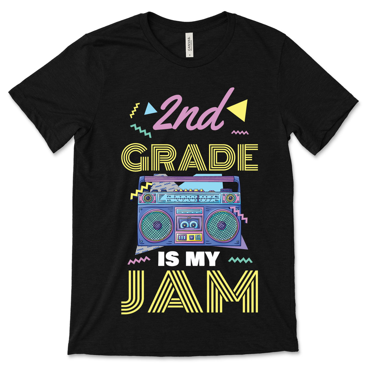 2nd Grade Is My Jam Two Vintage 80s Boombox Teacher Student product image 1