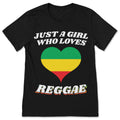 Just A Girl Who Loves Reggae Music T-Shirt Rastafari Rasta product image 1