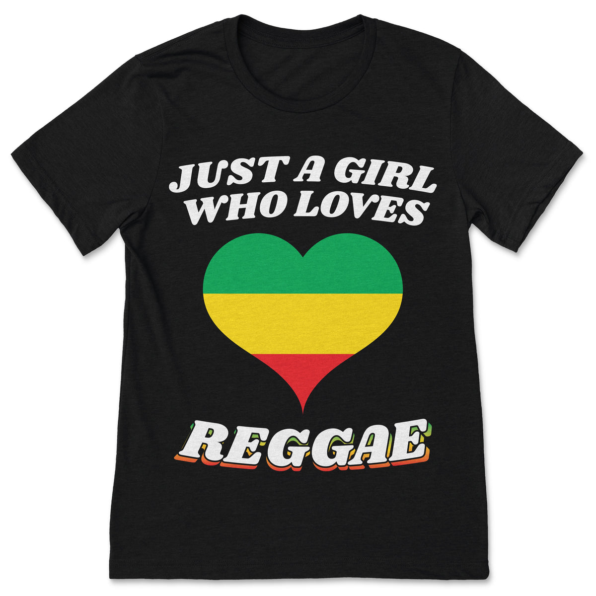 Just A Girl Who Loves Reggae Music T-Shirt Rastafari Rasta product image 1