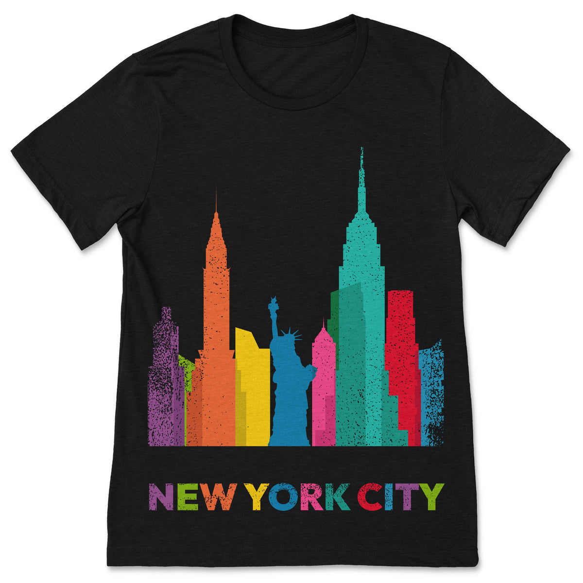 New York T-Shirt, NYC Skyline Tee, Big Apple City Shirt product image 1