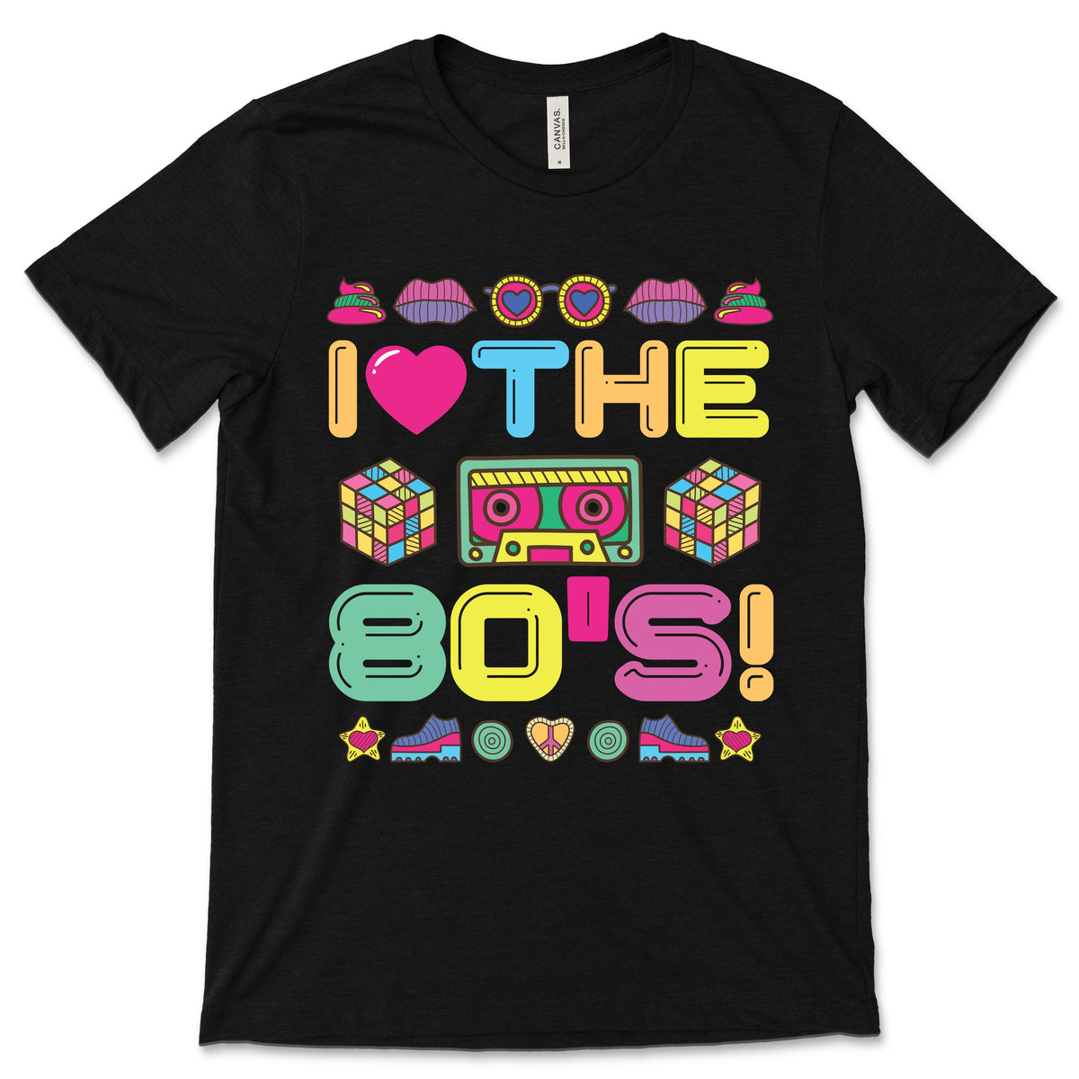 80s Old School Vibes Funny Cassette T-Shirt, Vintage Retro product image 1