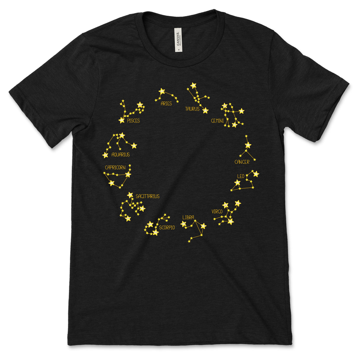 12 Astrology Zodiac Astrological Sign Facts T-Shirt, All product image 1