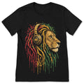 Rasta Reggae Music Headphones Lion Of Judah T-Shirt product image 1