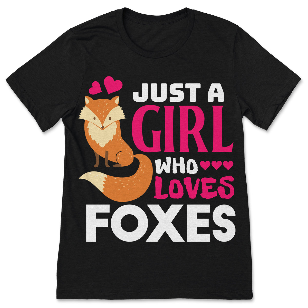 Just a Girl Who Loves Foxes T-Shirt, Fox Shirt, Tee product image 1