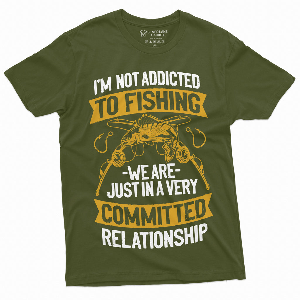 Men's Funny Fishing T-shirt Addicted to Grandpa Dad husband product image 12