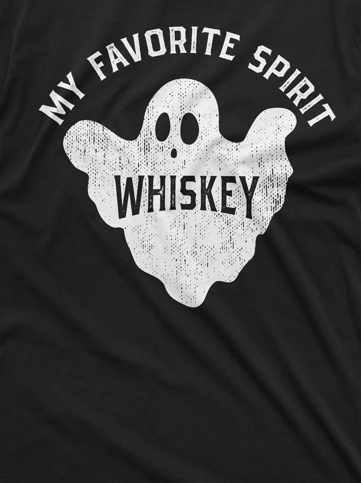 Men's Funny Halloween T-shirt my favorite spirit is Whiskey product image 2