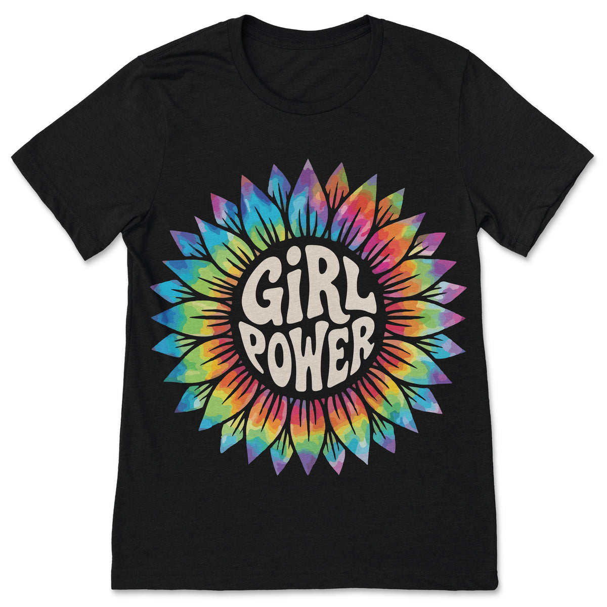 Girl Power Sunflower T-Shirt Inspirational Feminist Graphic product image 1