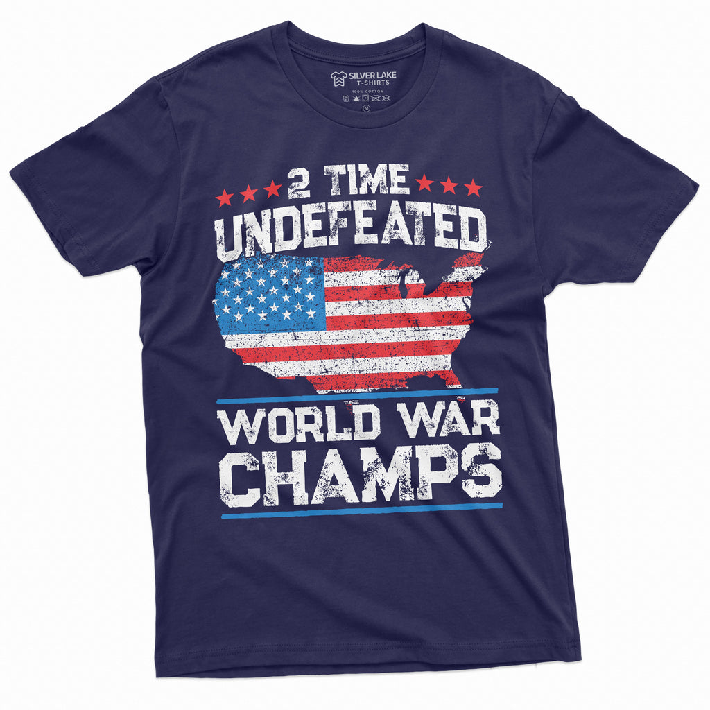 Patriotic USA Mens T-shirt 4th of July Tee World War Champs product image 9