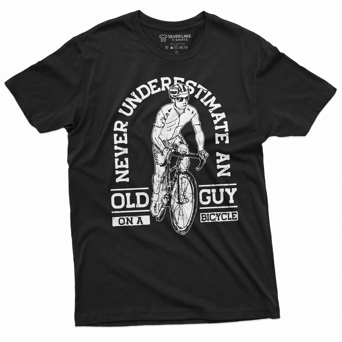 Men's Bicycle Bike T-shirt Old guy on Papa Dad Grandpa product image 1