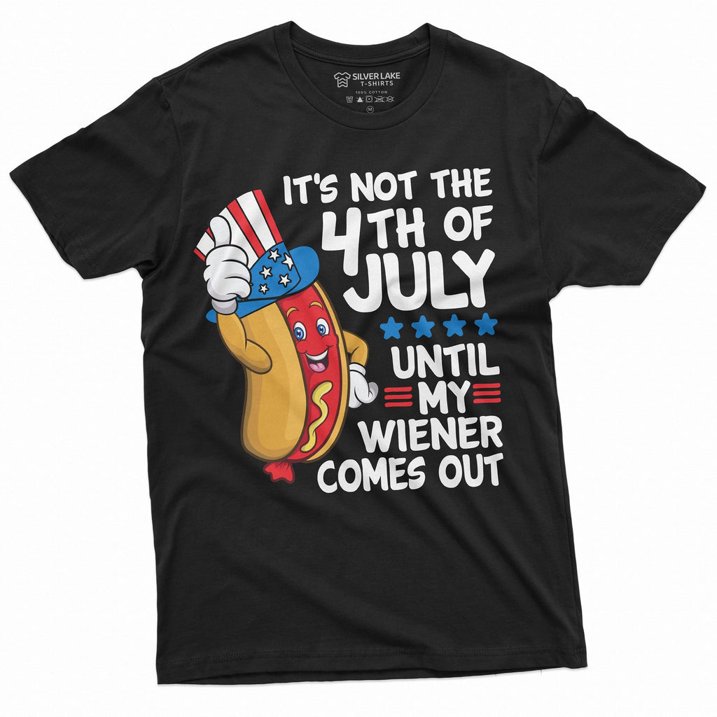 4th of July Funny Wiener T-shirt Partying Grilling Fourth product image 1
