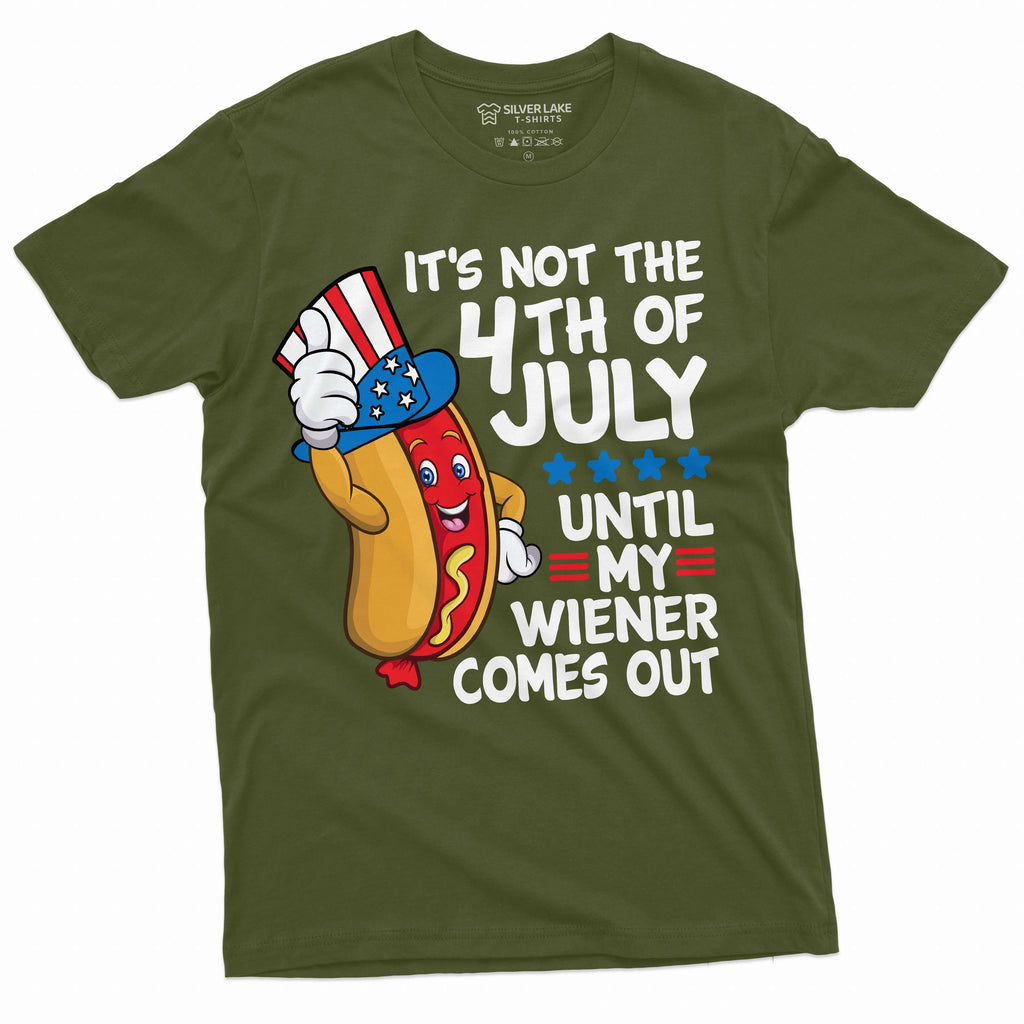 4th of July Funny Wiener T-shirt Partying Grilling Fourth product image 4